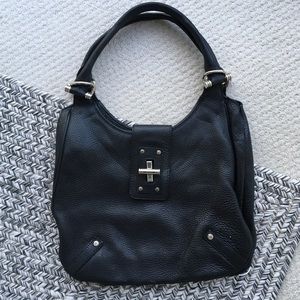 Banana Republic - Black Leather Shoulder Purse